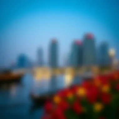 Serenity by the Dubai Creek Scenic view of Dubai creek