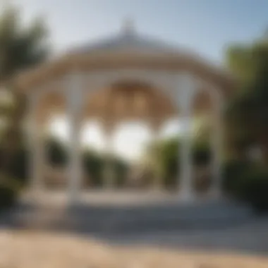 Contemporary Gazebo Architecture Modern gazebo design showcasing intricate architectural features