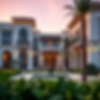 Stunning exterior view of Habtoor Villas showcasing architectural elegance