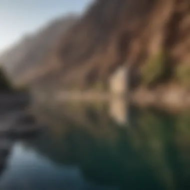 Serene Hatta Dam with reflections