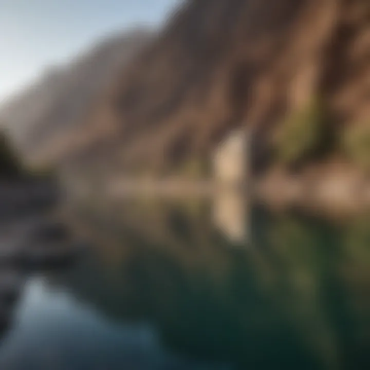 Serene Hatta Dam with reflections