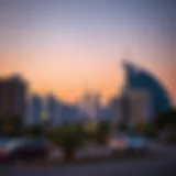 Vibrant skyline view of Ibtown Al Zahya