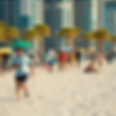 Dynamic Activities Capturing the Essence of JBR Vibrant beach atmosphere with activities