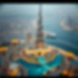 Aerial view of ميغامول showcasing its architectural brilliance