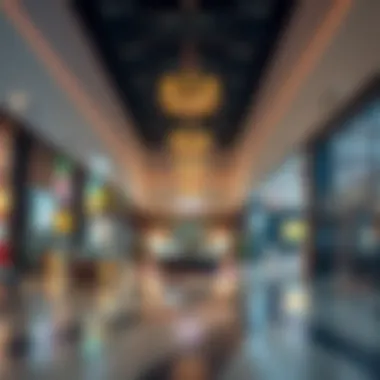 Interior view of a vibrant retail space within ميغامول