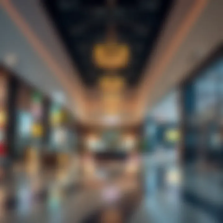 Interior view of a vibrant retail space within ميغامول