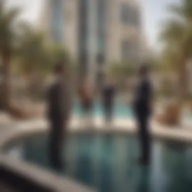Strategic Discussions in Real Estate Consultants discussing real estate strategies