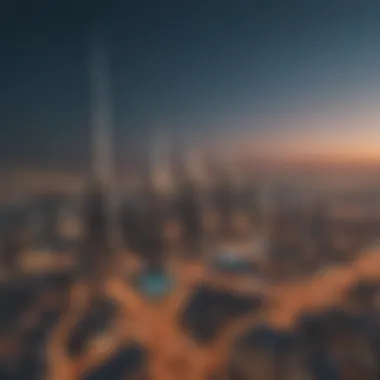 Dubai's Iconic Skyline Skyline of Dubai showcasing modern architecture