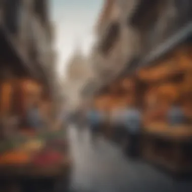 The Lively Markets of Dubai Vibrant market scene in the heart of Dubai