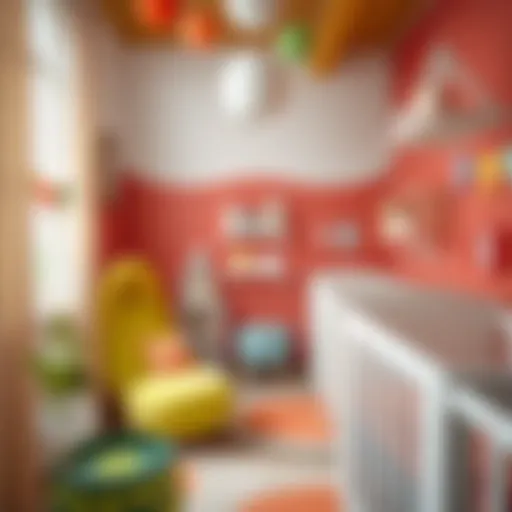 Welcoming nursery environment with colorful decor