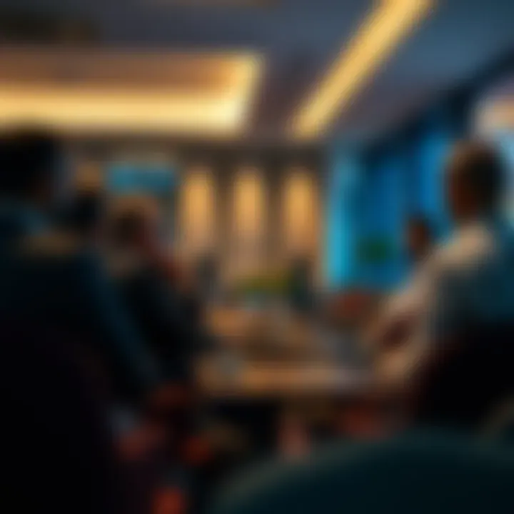 Investor Strategies and Insights Investors discussing strategies in a seminar setting