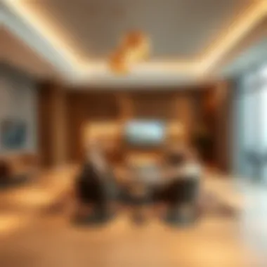 Community space within Orchid Residence Al Jaddaf fostering social interactions