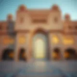 The grand exterior of Qasar Al Watan showcasing its architectural beauty