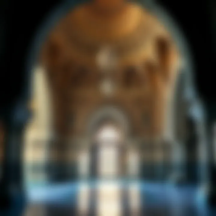 Interior view of Qasar Al Watan highlighting intricate designs