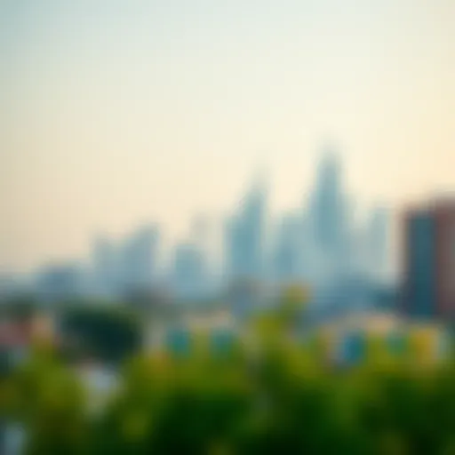 Sharjah Skyline: A Blend of Tradition and Modernity Panoramic view of Sharjah skyline showcasing modern architecture