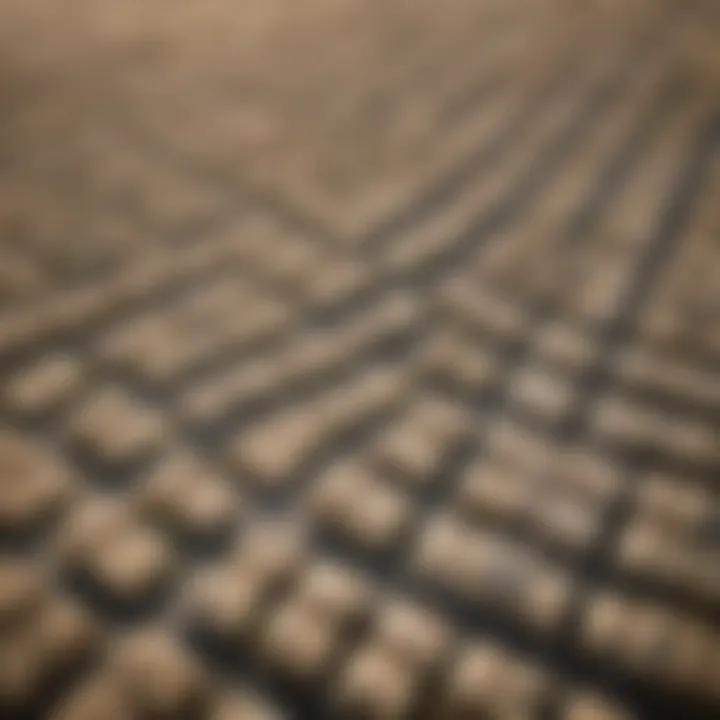 Aerial view of a bustling Dubai neighborhood