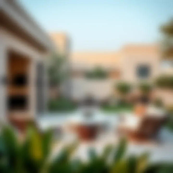 Inviting Outdoor Area of a Villa Outdoor space highlighting garden features