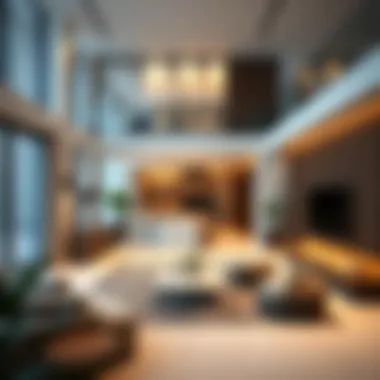 Modern villa interior highlighting luxury lifestyle