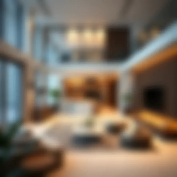 Modern villa interior highlighting luxury lifestyle