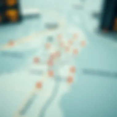 Map of Dubai with highlighted property areas