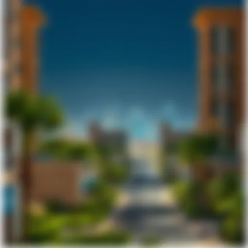 Scenic view of Al Barsha 3 neighborhood