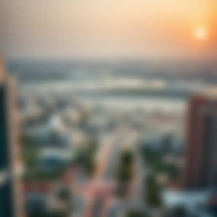 Al Barsha Neighborhood Overview Panoramic view of Al Barsha area surrounding Rose Building