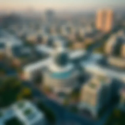 Aerial Perspective of Sabis Khalifa City Aerial view of Sabis Khalifa City showcasing modern architecture