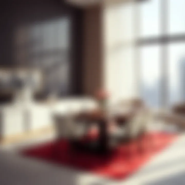 Elegant Dining Area Elegant dining area in a modern apartment