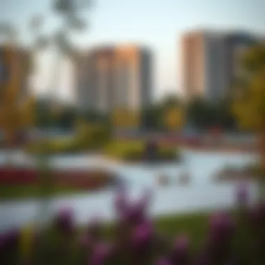 Community Park in Shakhbout City Community park in Shakhbout City emphasizing recreational spaces