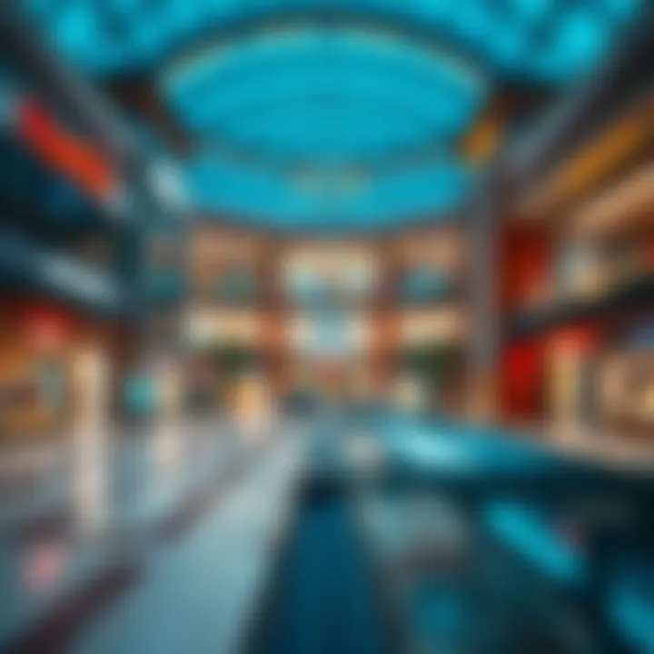 Shopping Center in Shakhbout City Shopping center in Shakhbout City highlighting retail options