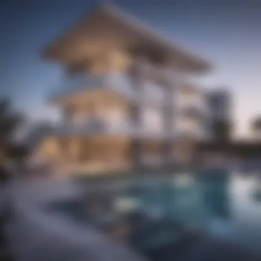 Architectural Masterpiece of SLS Residence Stunning architectural view of SLS Residence showcasing its unique design
