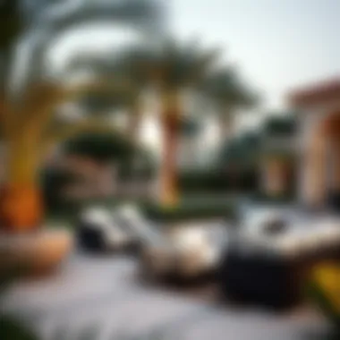 Landscaped Outdoors of Sobha Estates Beautifully landscaped outdoor spaces in Sobha Estates