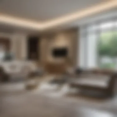 Interior Elegance in Sobha Reserve Luxurious interior design of a residential unit in Sobha Reserve