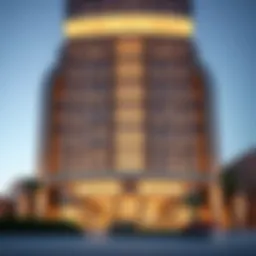 Stunning exterior view of Sulafa Tower showcasing modern architecture