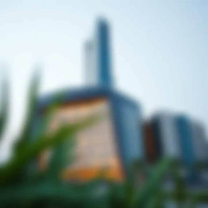 Sustainability Features of Al Safa Tower Exterior view highlighting the sustainability features of Al Safa Tower