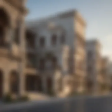 Architectural Marvels of Almaya Cluster Architectural details of Almaya Cluster buildings