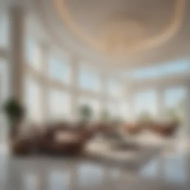 Modern Interior Design of Ansar Building Interior features of the Ansar Building highlighting modern design.