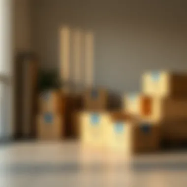 Boxes ready for relocation