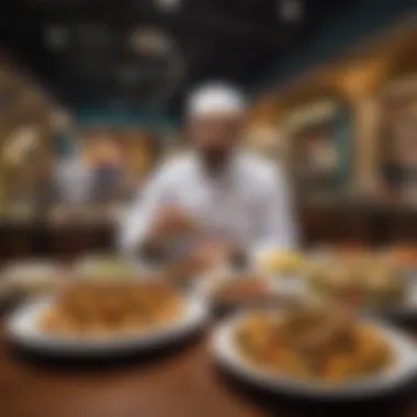 Culinary Delights of Bur Dubai A modern culinary experience featuring a variety of dishes from diverse cultures available in Bur Dubai.