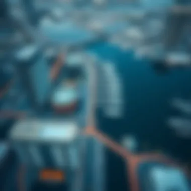 Stunning aerial view of Dubai Creek Harbour showcasing modern architecture