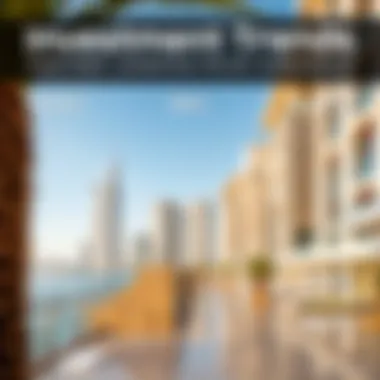 Infographic depicting investment statistics and trends related to Palm Jumeirah