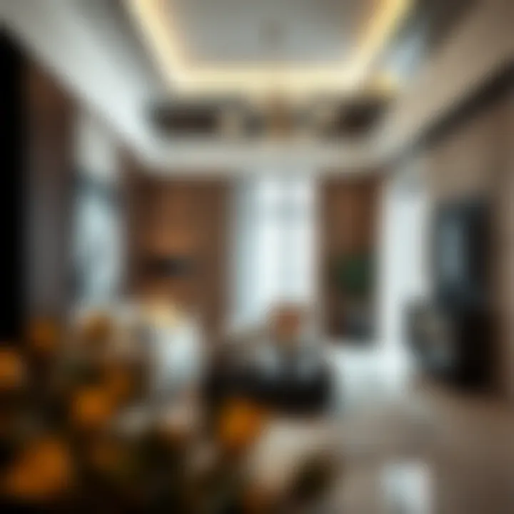 Luxury apartment interior highlighting contemporary design