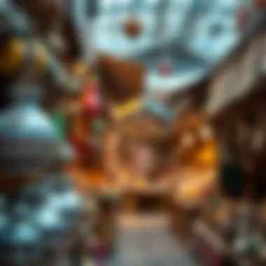 Artisan crafts and unique souvenirs available in a traditional market