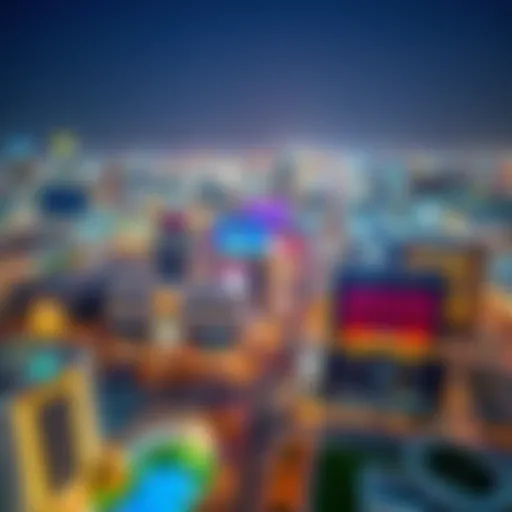 Aerial view of Al Quoz showcasing vibrant business centers