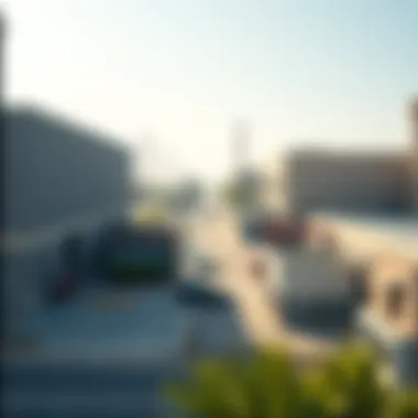 Industrial Sector Representation in Al Quoz Artistic representation of the industrial sector in Al Quoz