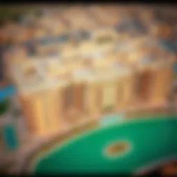 Aerial view of Emaar's iconic residential complex