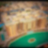 Aerial View of Emaar's Iconic Residential Complex Aerial view of Emaar's iconic residential complex