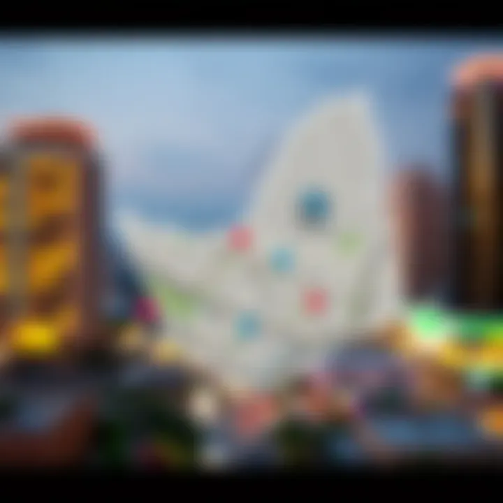 Neighborhood Map of Al Manal Map highlighting key neighborhoods and amenities surrounding Al Manal market