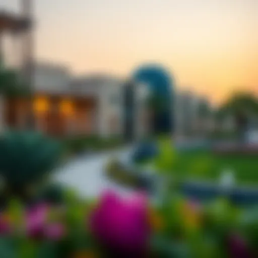 Architectural Beauty of Meadows Village Scenic view of Meadows Village showcasing unique architectural design