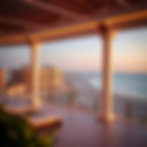 Stunning view of the Mövenpick Resort Ras Al Khaimah overlooking the beach